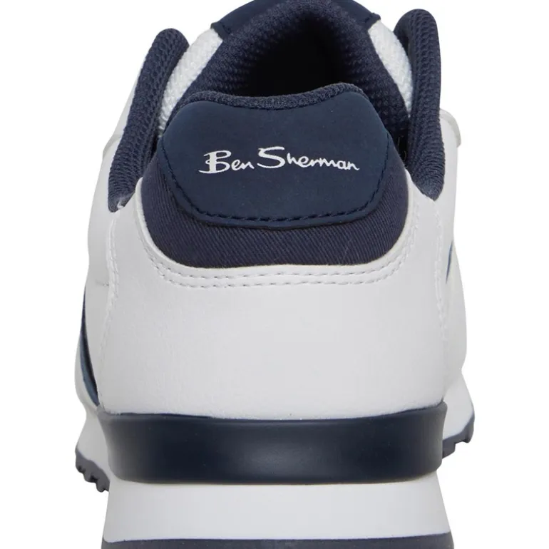 Ben Sherman Herren Owen Retro Sneaker Weiß