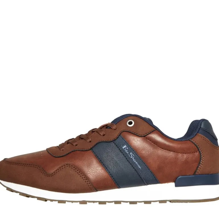 Ben Sherman Herren Owen Retro Sneaker Braun