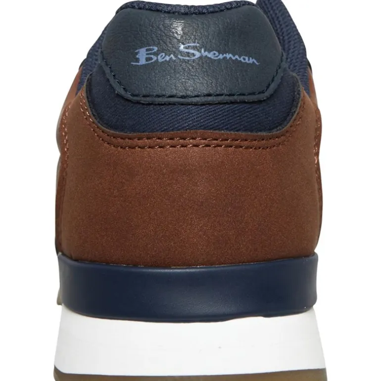 Ben Sherman Herren Owen Retro Sneaker Braun