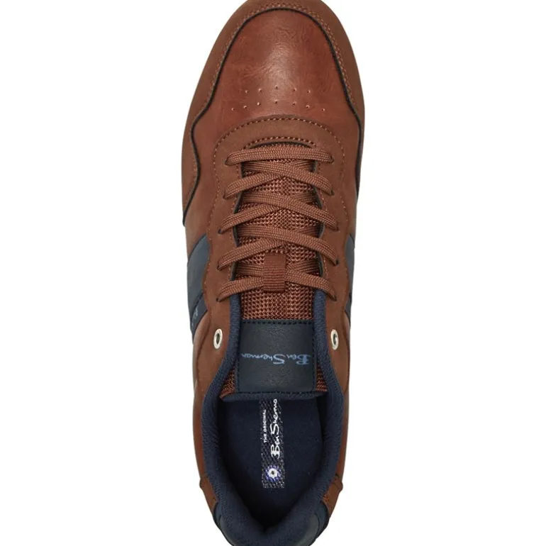 Ben Sherman Herren Owen Retro Sneaker Braun