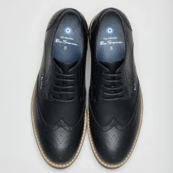 Ben Sherman Herren Triumph II Brogue Schuhe Schwarz