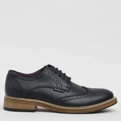 Ben Sherman Herren Triumph II Brogue Schuhe Schwarz