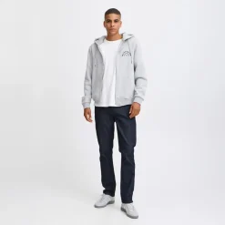 Blend Herren Reißverschluss Kapuzenpullover Stone Mix