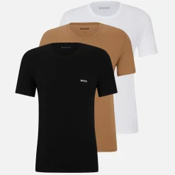 BOSS Herren 3er-Pack T-Shirts Medium Beige