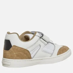 BOSS Junge Logo Klettverschluss Cupsohle Turnschuhe Weiss