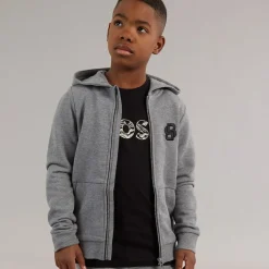 BOSS Junge Reißverschluss Hoodie Heather Grey