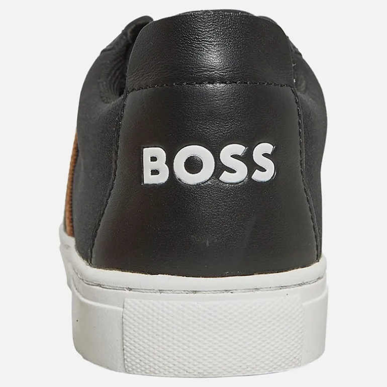 BOSS Junior Junge Logo Elastisch Turnschuhe Schwarz