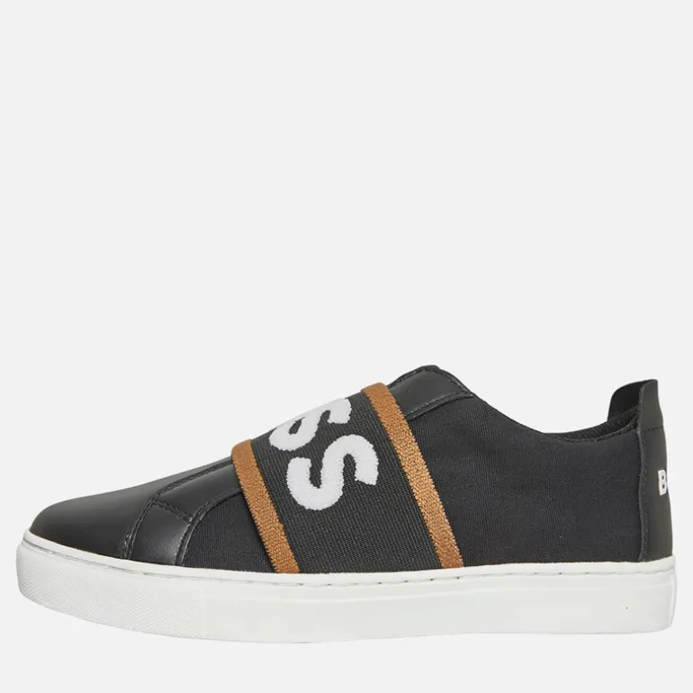 BOSS Junior Junge Logo Elastisch Turnschuhe Schwarz
