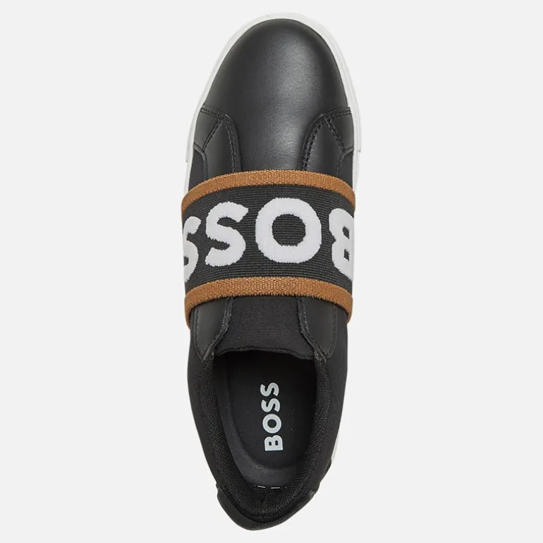 BOSS Junior Junge Logo Elastisch Turnschuhe Schwarz