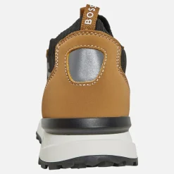 BOSS Junior Junge Strick Logo Turnschuhe Keks