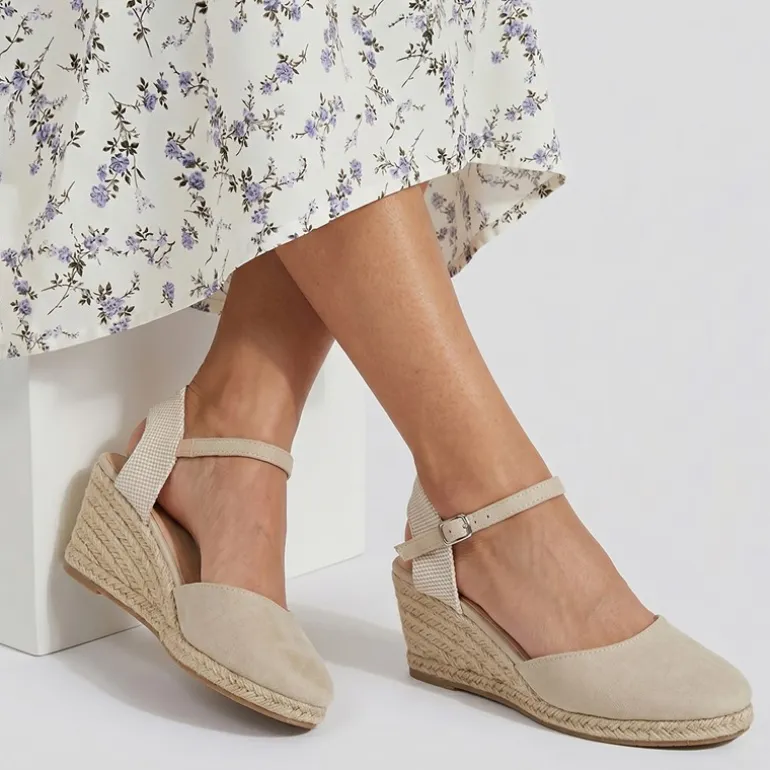 Brave Soul Damen Berry Wedge Sandalen Braun