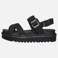 Brave Soul Damen Debbie Knöchel Riemen Sandalen Schwarz