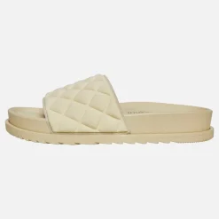 Brave Soul Damen Mae Slider Sandalen Ecru