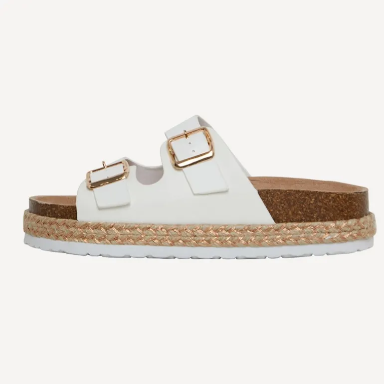 Brave Soul Damen Pantha Sandalen Weiß