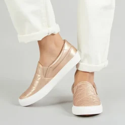 Brave Soul Damen Stern Stepp Leicht Anziehbar Sneaker Rose Gold Metallic