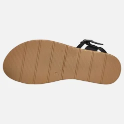 Brave Soul Damen Stevie Sandalen mit Knöchelriemen Schwarz/Weiß