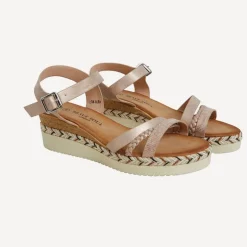 Brave Soul Damen Wedge Sandalen       Mehrfarbig