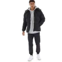 Brave Soul Herren Brockhall Pufferjacke Schwarz