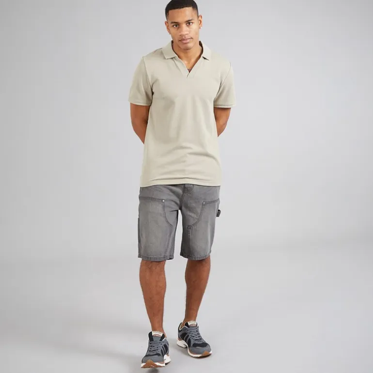 Brave Soul Herren Cadby Kurzarm Polohemden Braun