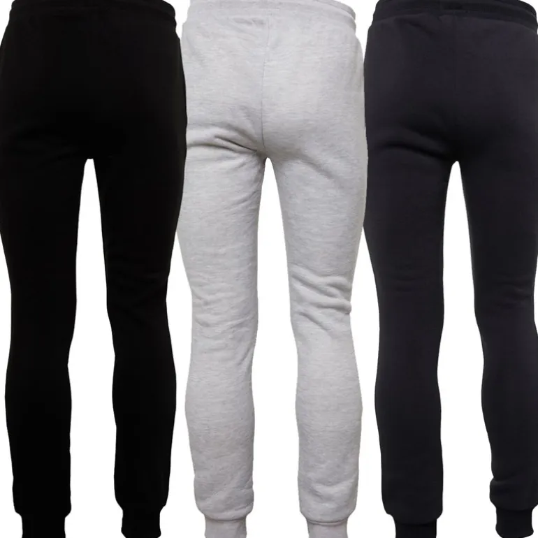 Brave Soul Herren Clinton Jogginghose 3er-Pack Schwarz/Grau/Marineblau
