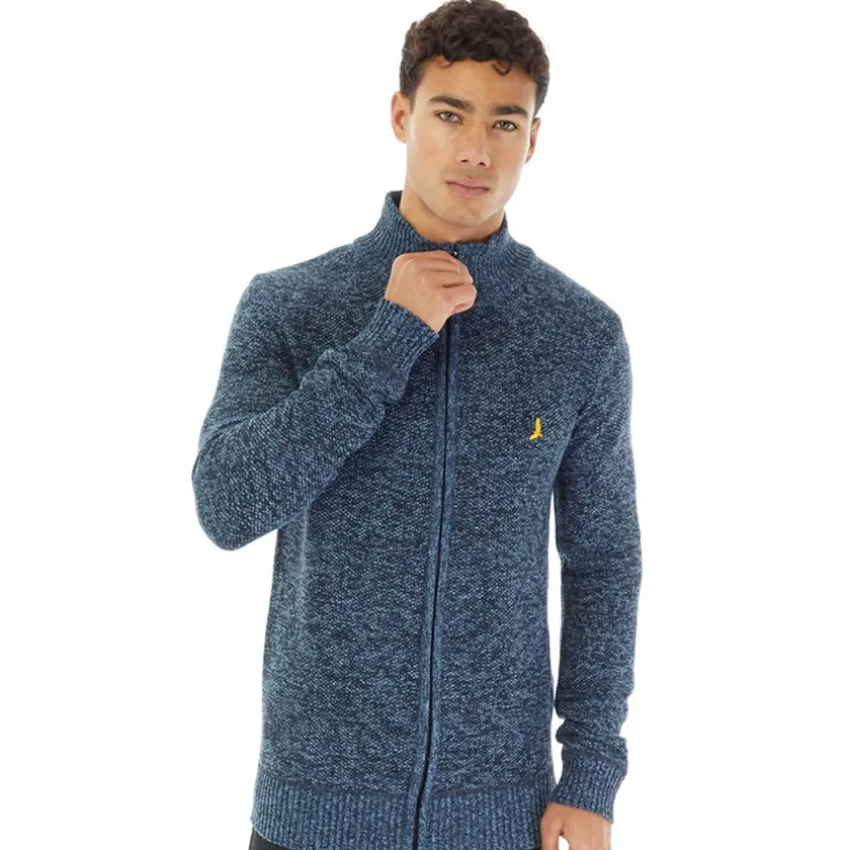Brave Soul Herren Damir Pullover Blau