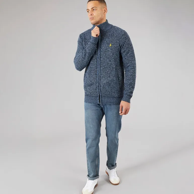Brave Soul Herren Damir Pullover Blau