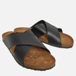 Brave Soul Herren Dawson Sandalen Schwarz
