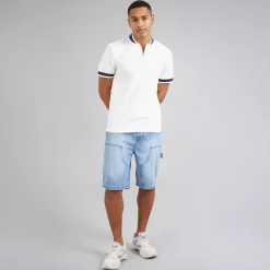Brave Soul Herren Joiner Locker geschnittene Zimmermann Shorts Light Blue