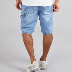 Brave Soul Herren Joiner Locker geschnittene Zimmermann Shorts Light Blue