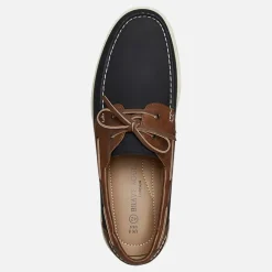 Brave Soul Herren Kabinen Deck Schuhe Navy/Tan