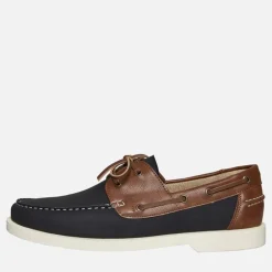 Brave Soul Herren Kabinen Deck Schuhe Navy/Tan