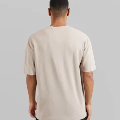 Brave Soul Herren Relaxed Fit Lao T-Shirts Ecru