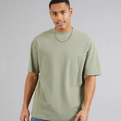 Brave Soul Herren Relaxed Fit Lao T-Shirts Grün