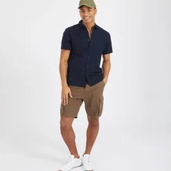 Brave Soul Herren Riverwood Cargo Shorts Khaki