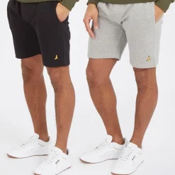 Brave Soul Herren Shorts 2er Pack McCartney Schwarz/Grau