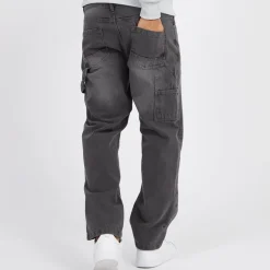 Brave Soul Jeans Herren Joiner Carpenter Loose Fit Grau gewaschen