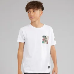 Brave Soul Junge Ameyoko T Shirt Optik Weiß/Mehrfarbig