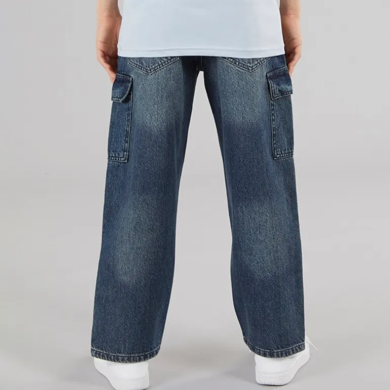Brave Soul Junge locker geschnittene Jeans mittelblau