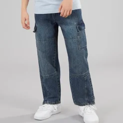 Brave Soul Junge locker geschnittene Jeans mittelblau