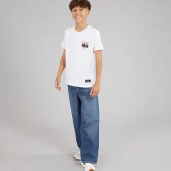 Brave Soul Junge Meyan T-Shirt Optik Weiß/Mehrfarbig
