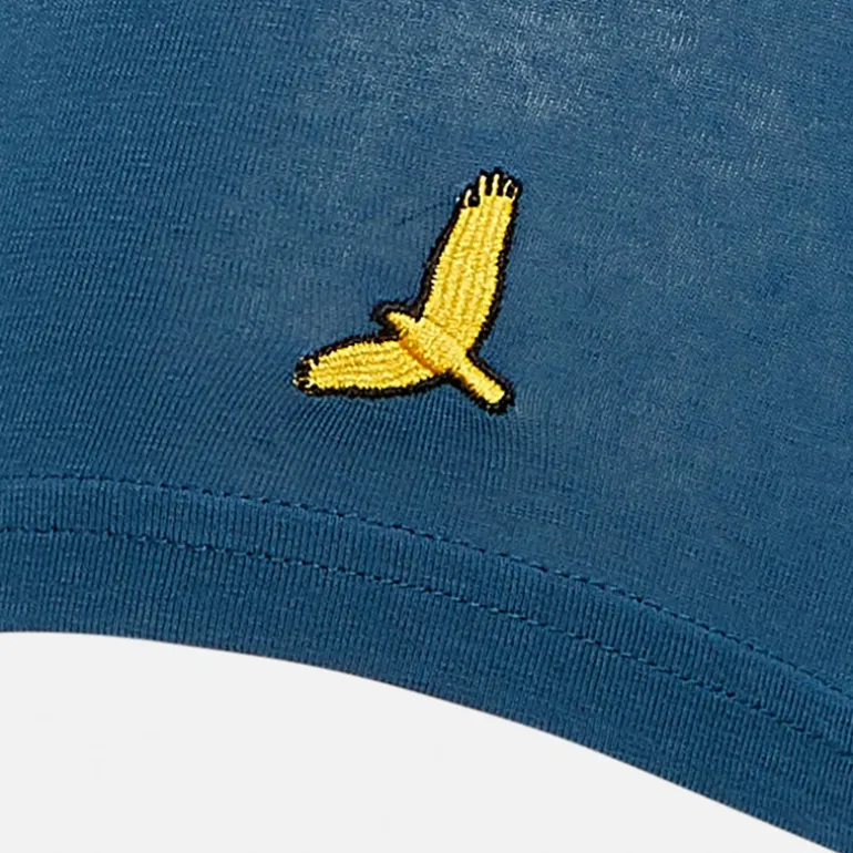 Brave Soul Junge Sieben er Packung Boxershorts Marineblau / Türkis / Gedrucktes Karomuster