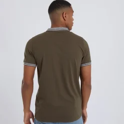 Brave Soul Poloshirt Herren Khaki