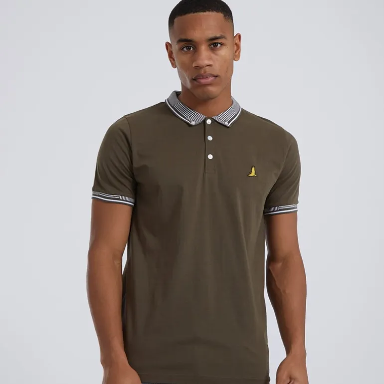 Brave Soul Poloshirt Herren Khaki