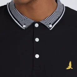 Brave Soul Poloshirt Herren Schwarz