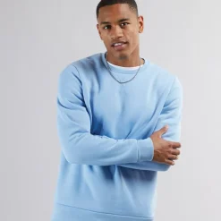 Brave Soul Sweatshirt mit Rundhalsausschnitt Herren Arktisblau