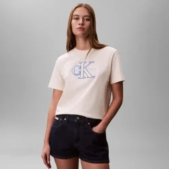 Calvin Klein Jeans Damen Klassisches T Shirt Calico