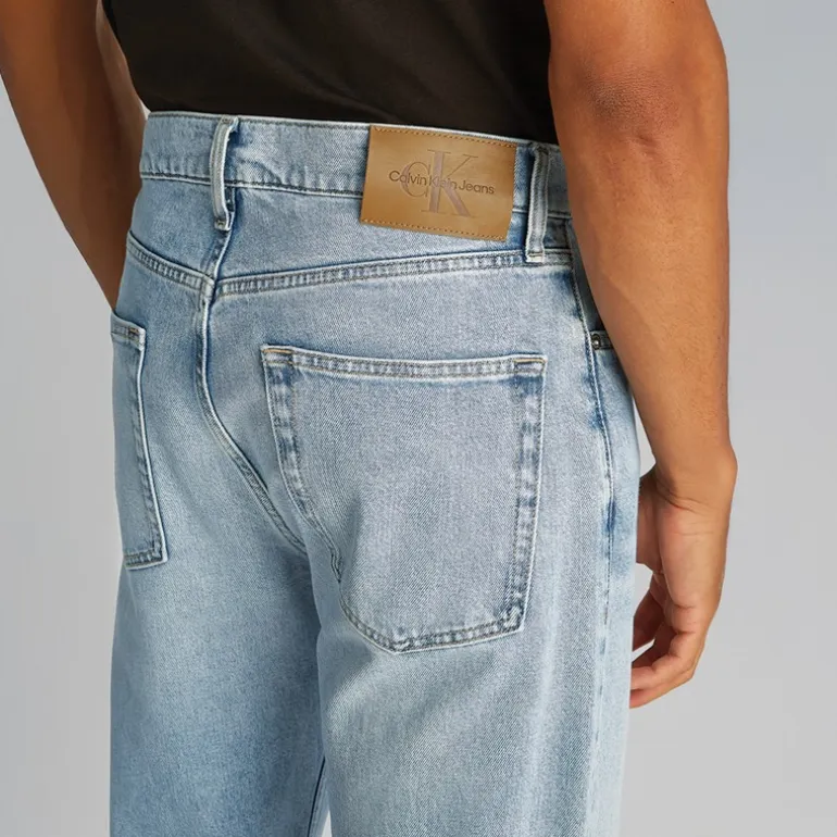 Calvin Klein Jeans Herren Standard Gerade Jeans Denim Hell