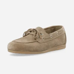 Ca'Shott Damen Cascille Wildleder Bootsschuhe Sand