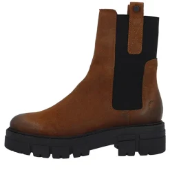 Ca'Shott Damen Casjida Chelsea Stiefel Öl Wildleder Coffee