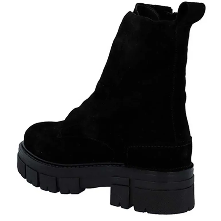Ca'Shott Damen Casjida Schnürstiefel Black Suede